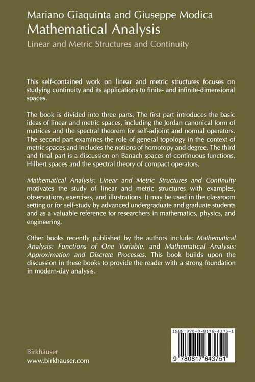 Produktbild: Mathematical Analysis
