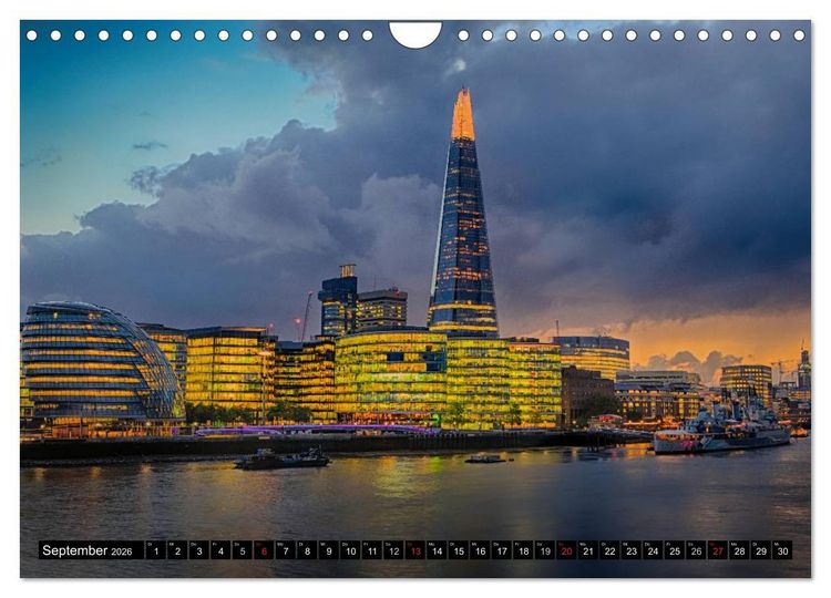 Produktbild: Wundervolles London (Wandkalender 2026 DIN A4 quer), CALVENDO Monatskalender