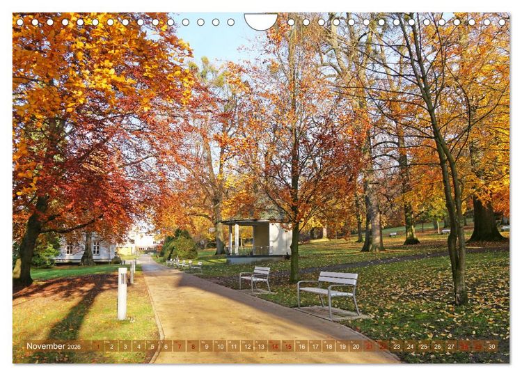 Produktbild: Bad Nenndorf, Kurpark-Impressionen (Wandkalender 2026 DIN A4 quer), CALVENDO Monatskalender