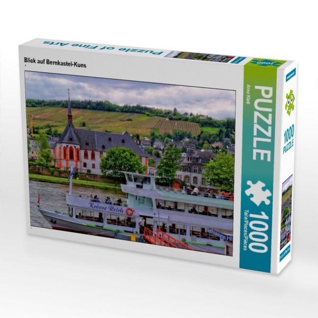 Produktbild: CALVENDO Puzzle Blick auf Bernkastel-Kues | 1000 Teile Lege-Gr&ouml;&szlig;e 64x48cm Foto-Puzzle f&uuml;r gl&uuml;ckliche Stunden