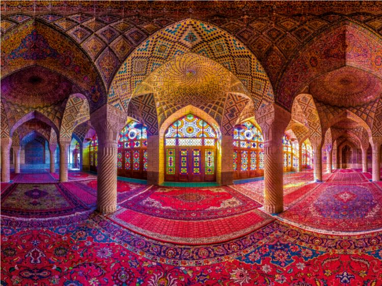 Produktbild: CALVENDO Puzzle Nasir al Molk- Moschee in Schiras 1000 Teile Lege-Gr&ouml;&szlig;e 64 x 48 cm Foto-Puzzle Bild von Daniel Ricardo Gonzalez Photography