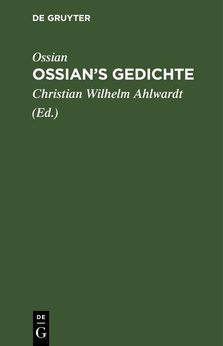 Produktbild: Ossian's Gedichte