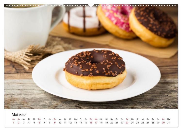 Produktbild: Kuchen, Kekse und Geb&auml;ck - s&uuml;&szlig; und lecker durch das Jahr (Wandkalender 2027 DIN A2 quer), CALVENDO Monatskalender