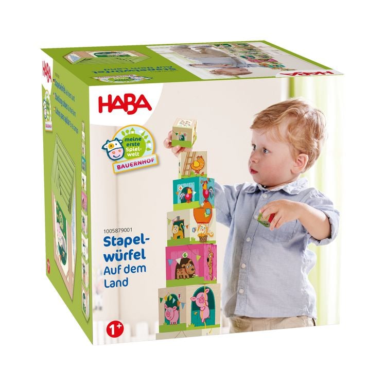 Produktbild: HABA Stapelw&uuml;rfel Auf dem Land