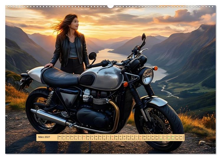 Produktbild: Lack und Leinwand &ndash; Motorr&auml;der (Wandkalender 2027 DIN A2 quer), CALVENDO Monatskalender