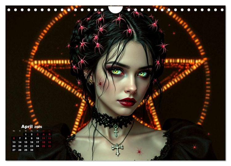 Produktbild: Goth Fantasie (Wandkalender 2026 DIN A4 quer), CALVENDO Monatskalender
