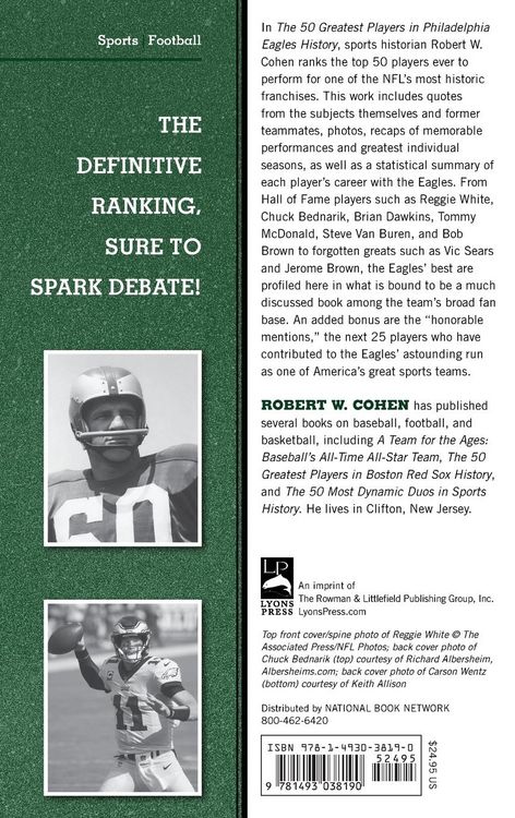 Produktbild: The 50 Greatest Players in Philadelphia Eagles History
