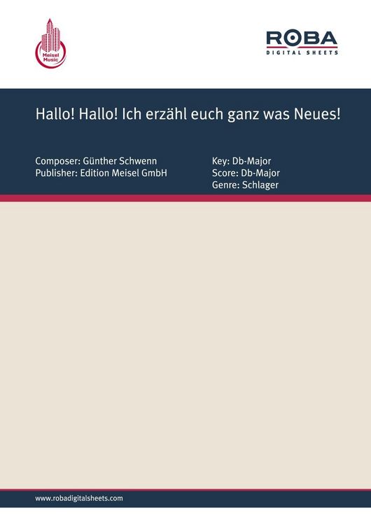 Produktbild: Hallo! Hallo! Ich erz&auml;hl euch ganz was Neues!