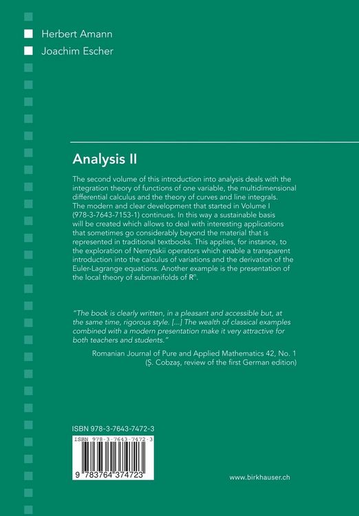 Produktbild: Analysis II