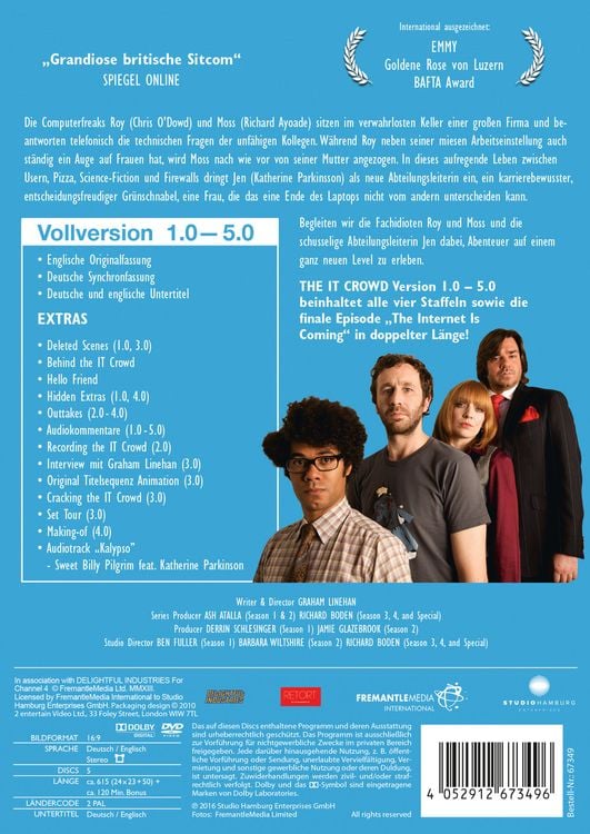 Produktbild: The IT Crowd - Version 1.0 - 5.0 - Die entgültige Vollversion [5 DVDs]