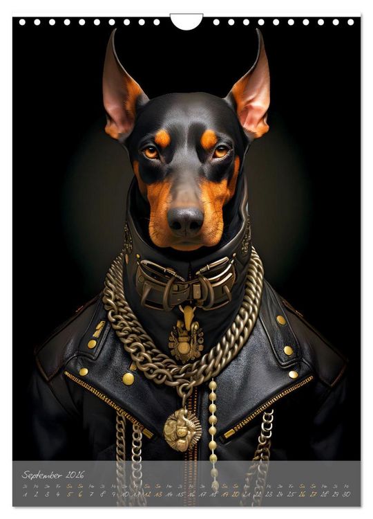 Produktbild: CHARAKTIERE Hunde mit Profil (Wandkalender 2026 DIN A4 hoch), CALVENDO Monatskalender