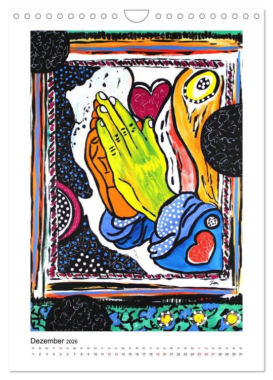 Produktbild: Hommage an die Superstars der Malerei - Atelier Zippo (Wandkalender 2026 DIN A4 hoch), CALVENDO Monatskalender