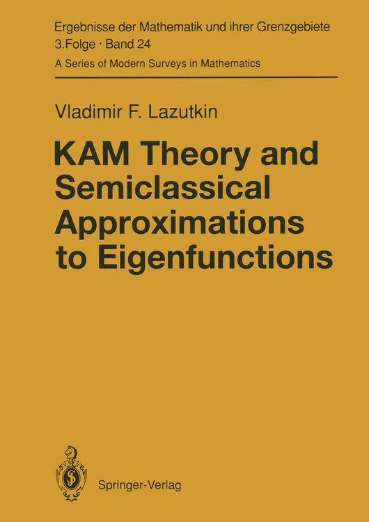 Produktbild: KAM Theory and Semiclassical Approximations to Eigenfunctions