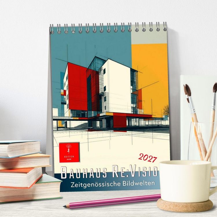 Produktbild: Bauhaus Re:Vision (Tischkalender 2027 DIN A5 hoch), CALVENDO Monatskalender