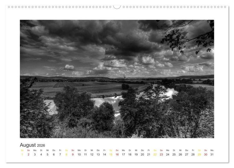 Produktbild: Weserbergland Impressionen (hochwertiger Premium Wandkalender 2026 DIN A2 quer), Kunstdruck in Hochglanz