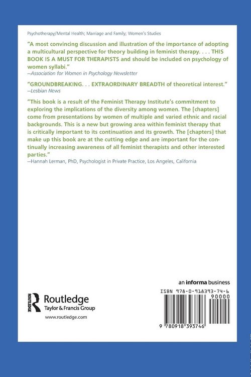 Produktbild: Diversity and Complexity in Feminist Therapy