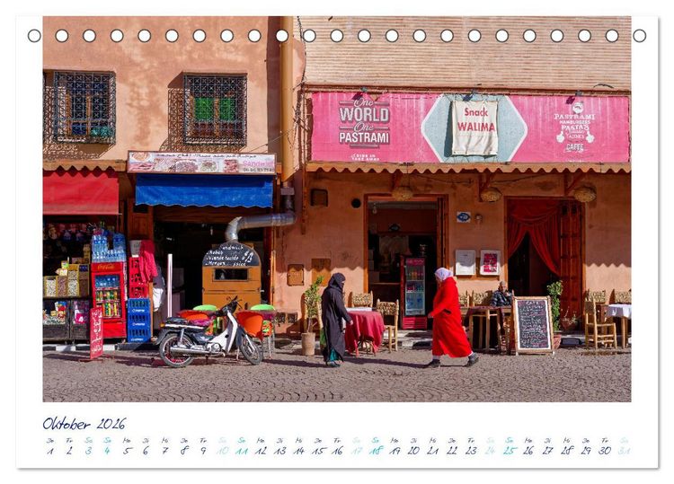 Produktbild: Marrakesch - Oase im W&uuml;stenstaub (Tischkalender 2026 DIN A5 quer), CALVENDO Monatskalender
