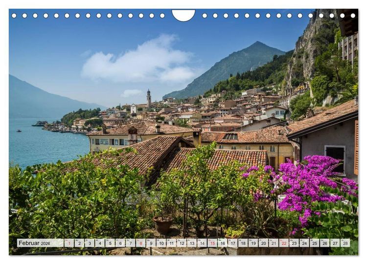 Produktbild: GARDASEE Idyllisches Limone sul Garda (Wandkalender 2026 DIN A4 quer), CALVENDO Monatskalender