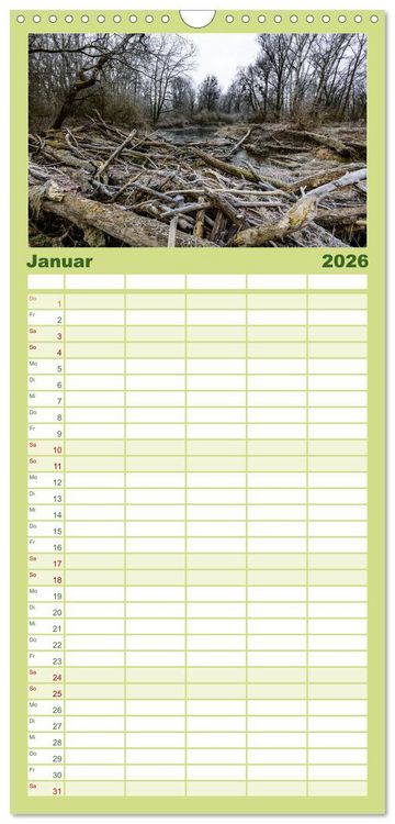 Produktbild: Familienplaner 2026 - &Ouml;sterreichs Donau mit 5 Spalten (Wandkalender, 21 x 45 cm) CALVENDO
