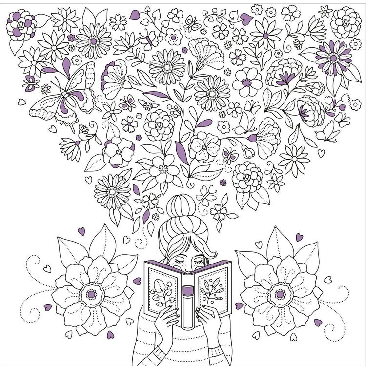 Produktbild: I Love Books &ndash; Ausmalbuch