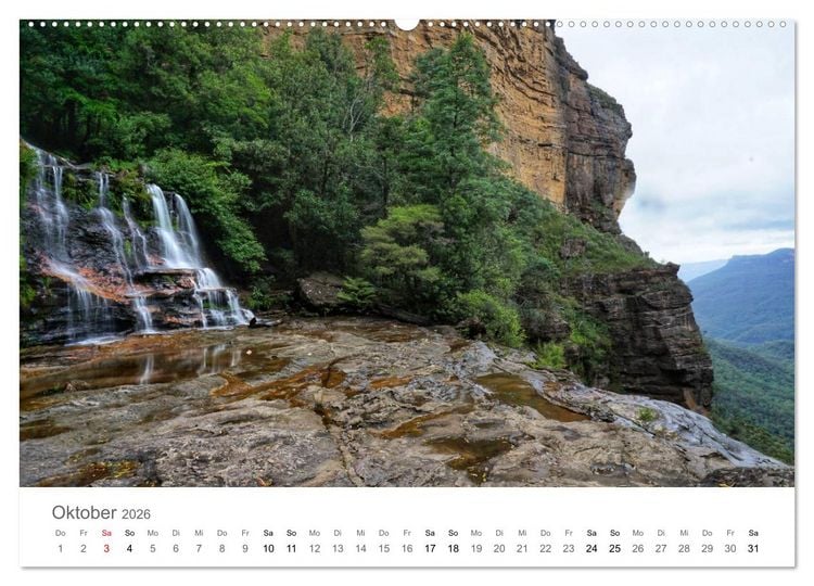 Produktbild: Wasserf&auml;lle - die sch&ouml;nsten Wasserf&auml;lle der Welt (Wandkalender 2026 DIN A2 quer), CALVENDO Monatskalender