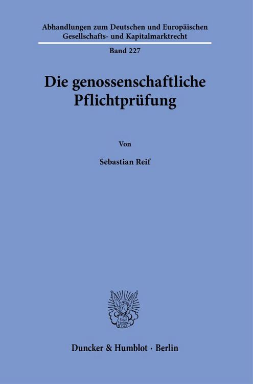 Produktbild: Die genossenschaftliche Pflichtpr&uuml;fung.