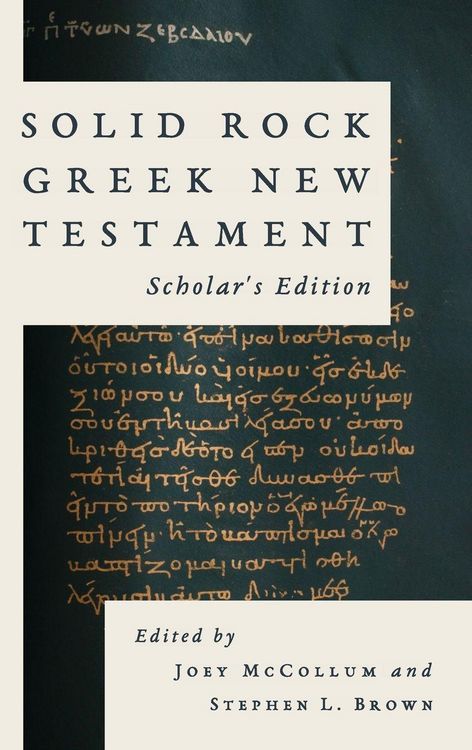 Produktbild: Solid Rock Greek New Testament, Scholar's Edition