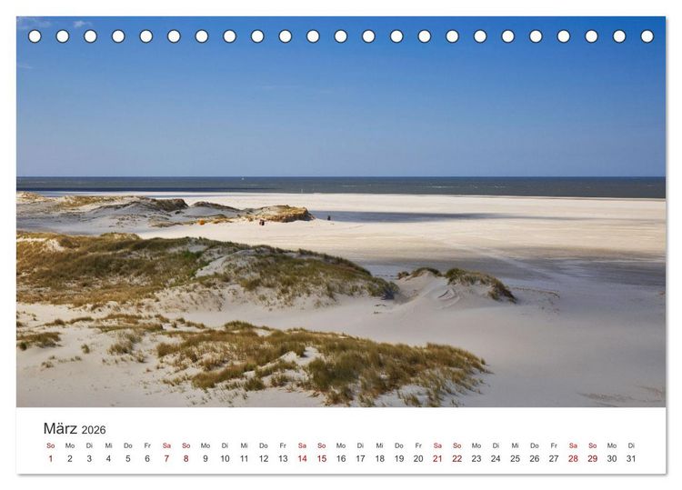 Produktbild: Amrum - Perle der Nordsee (Tischkalender 2026 DIN A5 quer), CALVENDO Monatskalender