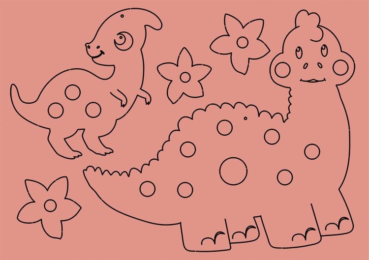 Produktbild: Pompon Art "Dinos"