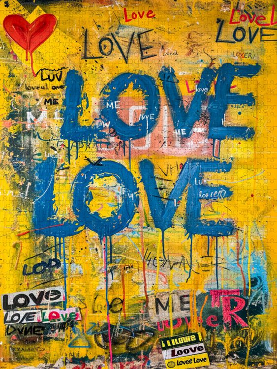 Produktbild: CALVENDO Puzzle &Uuml;berall ist Liebe | 2000 Teile Lege-Gr&ouml;&szlig;e 90x67cm Foto-Puzzle f&uuml;r gl&uuml;ckliche Stunden