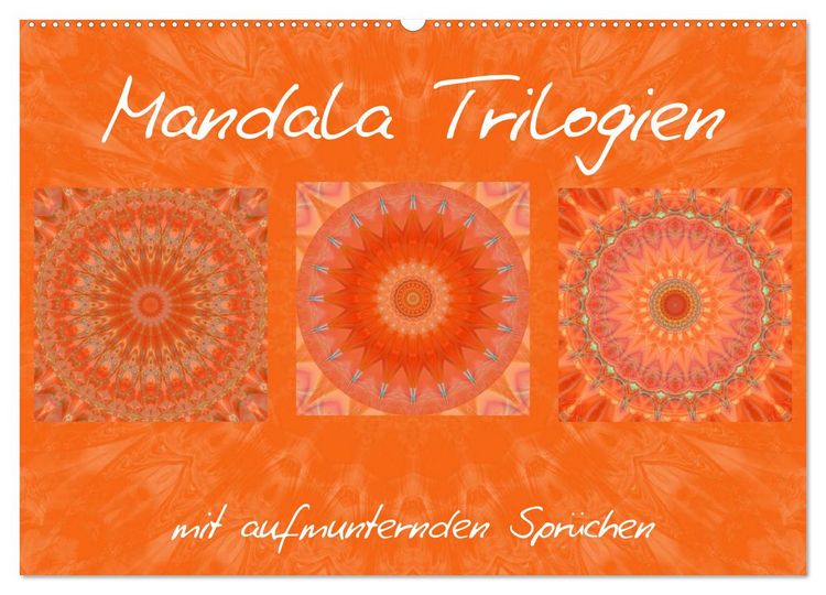 Produktbild: Mandala Trilogien (Wandkalender 2026 DIN A2 quer), CALVENDO Monatskalender