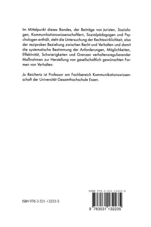 Produktbild: Die Wirklichkeit des Rechts