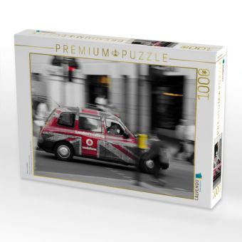 Produktbild: CALVENDO Puzzle Taxis in London | 1000 Teile Lege-Gr&ouml;&szlig;e 64x48cm Foto-Puzzle f&uuml;r gl&uuml;ckliche Stunden