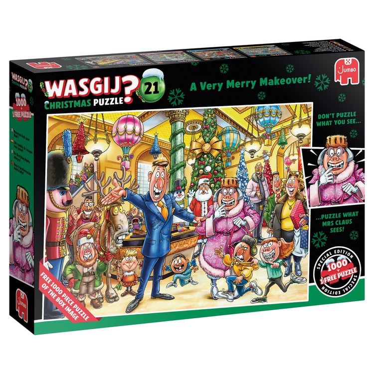Produktbild: Wasgij Christmas 21 - Eine fr&ouml;hliche Verwandlung (2x1000 Teile)