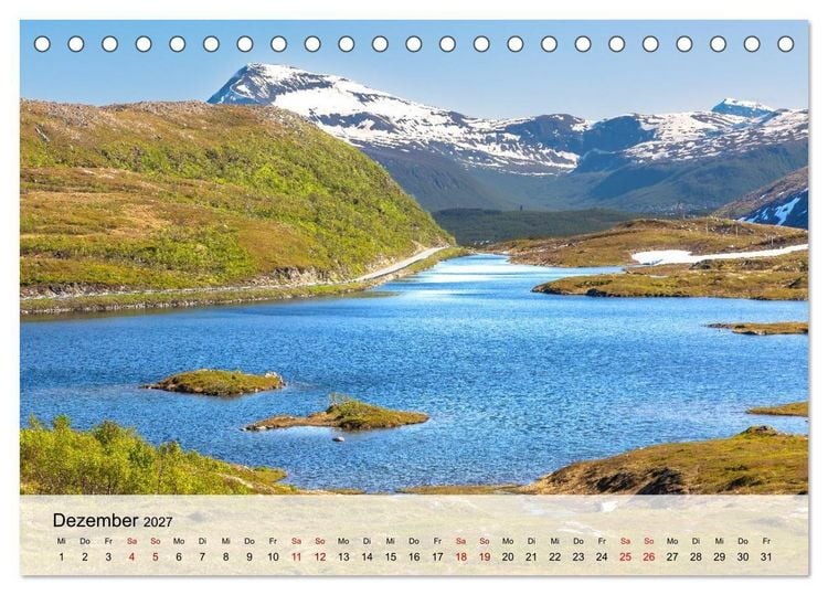 Produktbild: Norwegen Wo die Natur Geschichten erz&auml;hlt (Tischkalender 2027 DIN A5 quer), CALVENDO Monatskalender