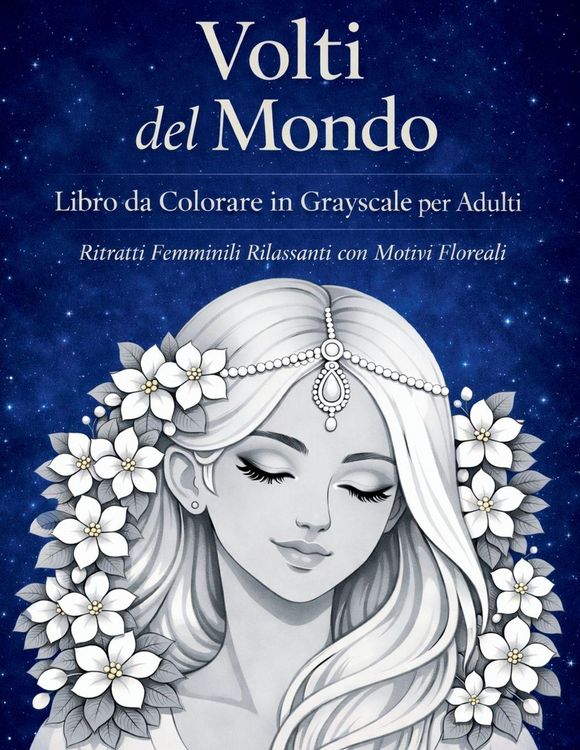 Produktbild: Volti del Mondo - Libro da Colorare in Grayscale per Adulti