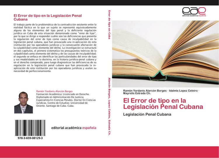Produktbild: El Error de tipo en la Legislaci&oacute;n Penal Cubana