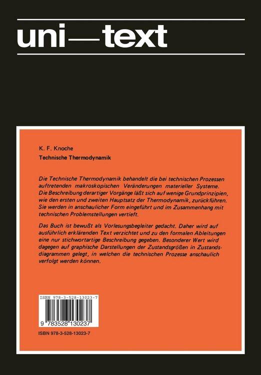 Produktbild: Technische Thermodynamik