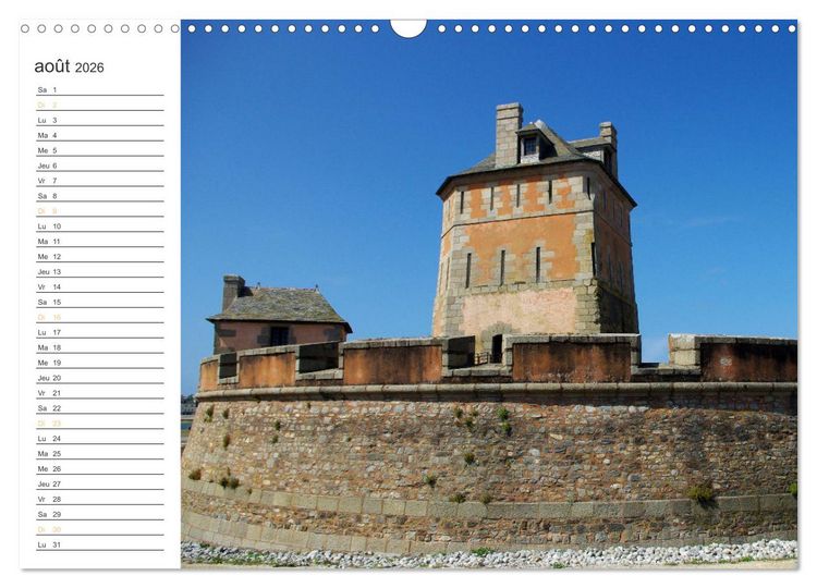 Produktbild: Bretagne Finist&egrave;re balade estivale &agrave; Camaret-sur-Mer (Calendrier mural 2026 DIN A3 vertical), CALVENDO calendrier mensuel