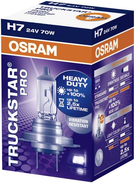 Produktbild: Osram Automotive 64215TSP Halogen Leuchtmittel Truckstar H7 70 W 24 V