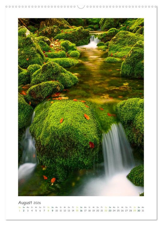 Produktbild: peaceful silence - einsame Landschaften (hochwertiger Premium Wandkalender 2026 DIN A2 hoch), Kunstdruck in Hochglanz