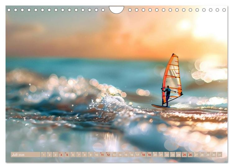 Produktbild: Miniaturwelt - Sehnsuchtsort Nordseek&uuml;ste (Wandkalender 2026 DIN A4 quer), CALVENDO Monatskalender