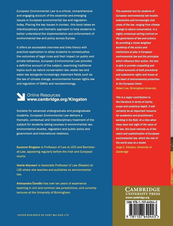 Produktbild: European Environmental Law