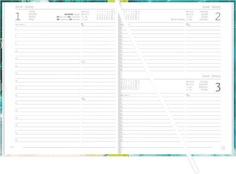 Produktbild: Buchkalender Style Beach 2027