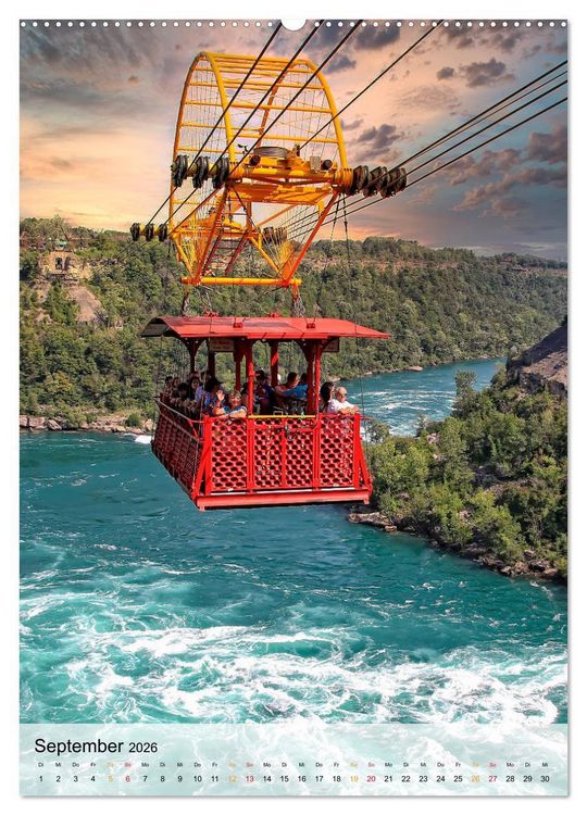 Produktbild: Nervenkitzel Seilbahn (hochwertiger Premium Wandkalender 2026 DIN A2 hoch), Kunstdruck in Hochglanz