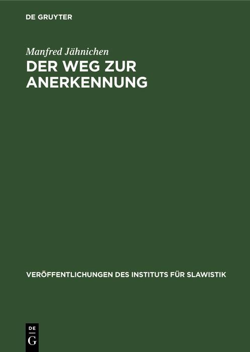 Produktbild: Der Weg zur Anerkennung