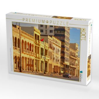 Produktbild: CALVENDO Puzzle Havannas Uferstra&szlig;e Malec&oacute;n mit dem russischen Restaurant NAZDAROVIE | 1000 Teile Lege-Gr&ouml;&szlig;e 64x48cm Foto-Puzzle f&uuml;r gl&uuml;ckliche Stunde