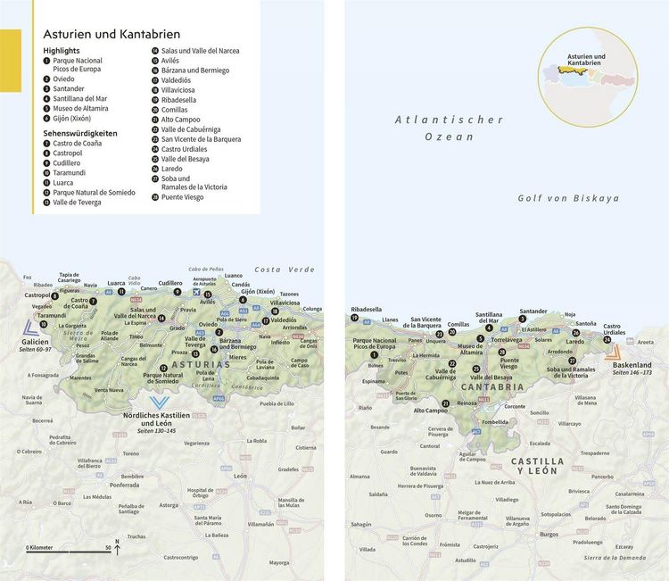 Produktbild: Vis-&agrave;-Vis Reisef&uuml;hrer Nordspanien
