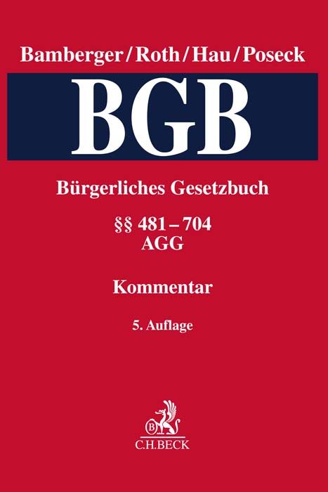 Produktbild: B&uuml;rgerliches Gesetzbuch Band 2: &sect;&sect; 481-704, AGG
