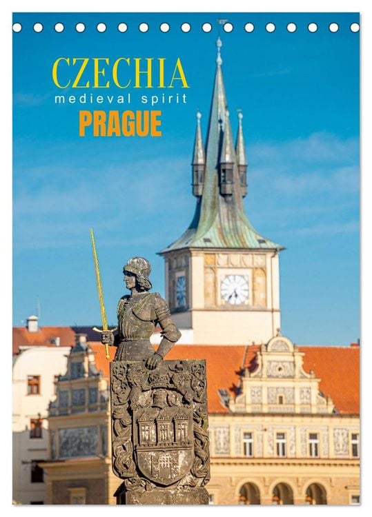 Produktbild: Czechia, Prague - Medieval Spirit (Desk Calendar 2026 DIN A5 portrait), CALVENDO 12 Month DeskCalendar